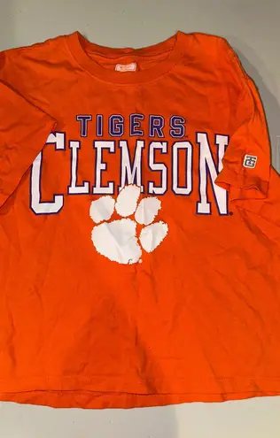 Tailgate Clemson cropped T-shirt size small