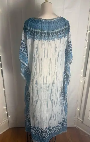 Soft Surroundings Boho Coverup in Blue and Silver S/M