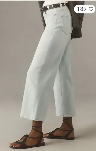 Frame Anthro Le Palazzo High-Rise Crop Wide-Leg Jeans