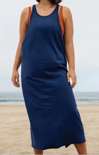 Left On Friday Muscle Tank Dress Blue Size L