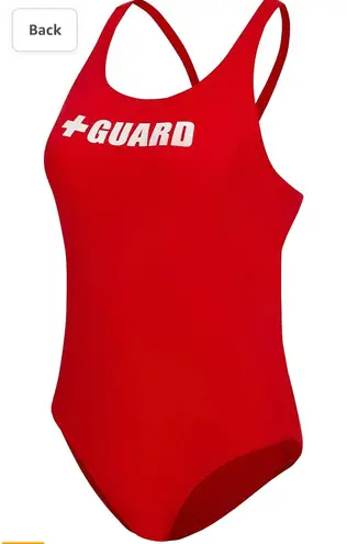 One Piece Guard Swimsuit Wide Strap w/Shelf Bra