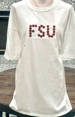 Russell Athletic Vintage White Florida State Seminoles FSU Garnet Flower S/S T-Shirt - XXL - NWT