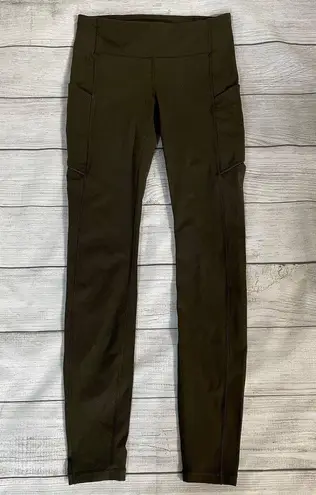 Lululemon Speed Up Tight 28” Legging Dark Olive Green Women Size 4