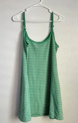 American Eagle Green Striped Knit Cami Mini Dress size XL