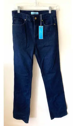 Draper James High Waist Denim Flare Jeans Dark Wash Size 27 NEW