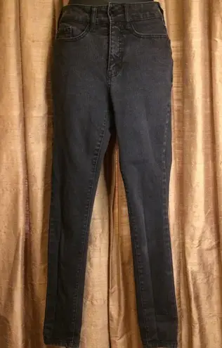 Time and Tru High Rise Skinny Black Ankle Denim Jeans