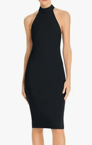 Dress the Population New! Eden Faux Halter Bodycon Midi Dress