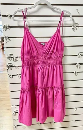 Rails Carmen Sleeveless V-Neck Tiered Mini Dress Azalea Women's Petite Size S