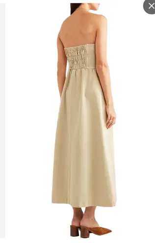 NANUSHKA Kaia Denim Button-Front Maxi Dress w/ Removable Straps