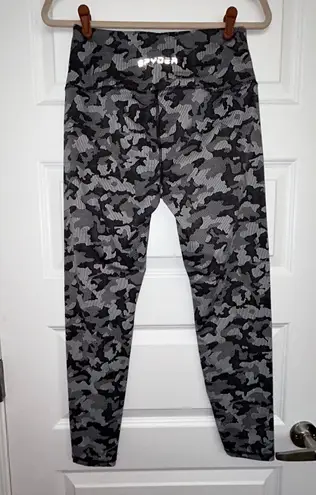 Spyder Active Camouflage Print Pull On Wide Band Legging Pants