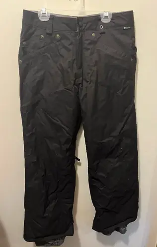 Burton ~ DRY RIDE BLACK EMBROIDERED SNOWBOARD SKI PANTS ~ S