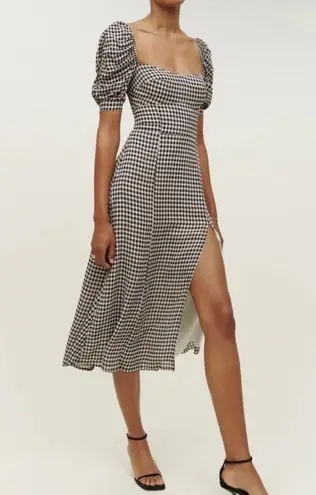 Reformation  checker midi dress NWT - Image 1