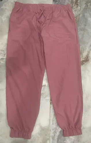 SCRUBAID Performance Pink Cargo Pants with Relaxed Fit and Matte Finish Pink Size XL