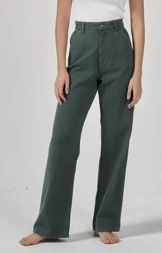 Thrills - Carpenter Full Length Pant Mallard Green Straight Leg Utility 90s