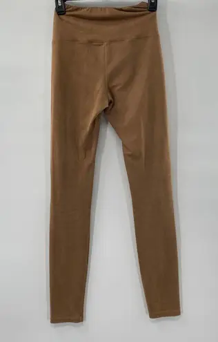 Wilfred Free Daria Tan Vegan Faux-suede Legging Pants Extra Small XS Super Soft