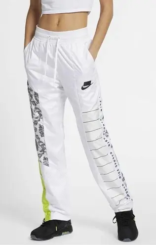 Nike  Women's Woven Track Trousers Sweats Pants Joggers White/Black Size XS New