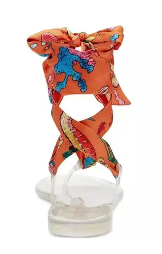 Inc international CONCEPTS Women's Orange-Clear Seahorse Malana Scarf Flat Sanda