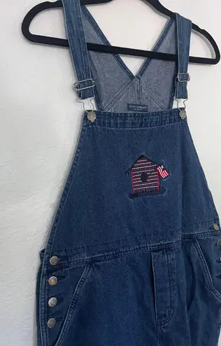 Patriotic Denim Overalls Blue Size M