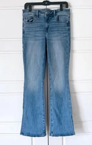 American Eagle Womens Kick Boot Jeans 8 Bootcut Light Wash Stretch Western