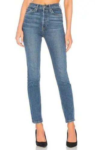 RE/DONE Originals Ultra High Rise Mid 70s Blue Womens Size 25