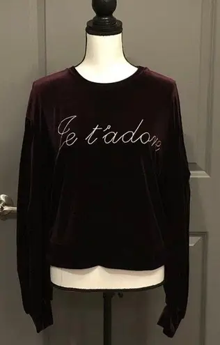 MISA Los Angeles Velvet Sweatshirt