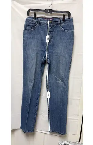 Gloria Vanderbilt BDE Gloria Vanderbilt Jeans Women’s Size 10 Blue Distressed High-Rise Straight