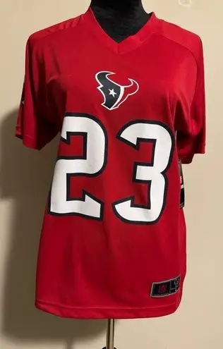 NFL NWT  Red and White Texans Foster #23 Jersey size large - Image 1