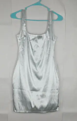 DNA Women's Light Blue Satin Mini Dress Small