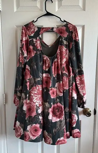 Peach Love Floral Dress