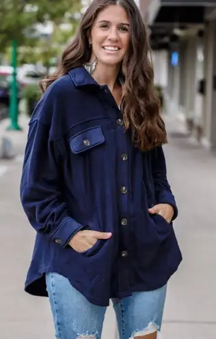 Forever 21 Navy blue shacket