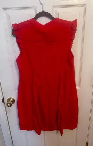 Greylin Red Button Down Dress