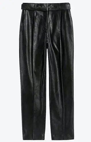 💕TED BAKER💕 Faydell Pleather Belt Detail Trouser ~ Black US 6 NWT
