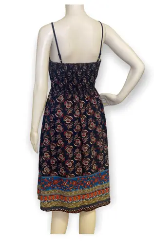 Xhilaration Paisley & Floral Print Ruched Bodycon Dress