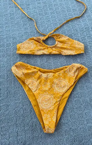 Aro Swim Yellow Orange Bikini Set