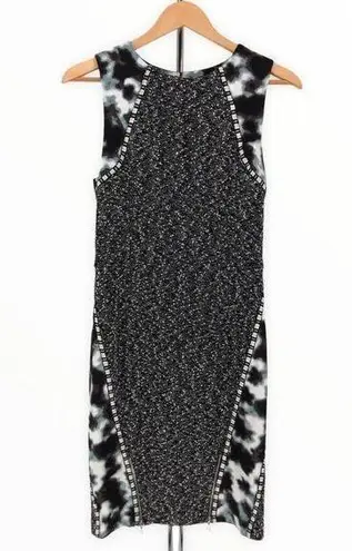 Rachel Roy Tweed Cloud Sleeveless Bodycon Cocktail Sheath Dress size 10