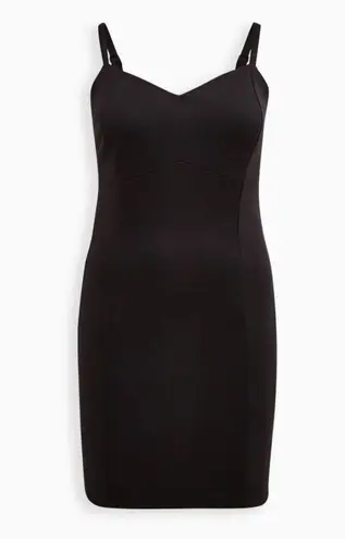 Torrid  size 26 black mini runched Bodycon dress