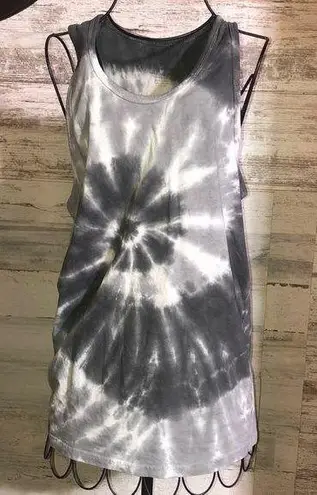 Paperback tie dye tank top gray and white top swirl tie dye size small s…
