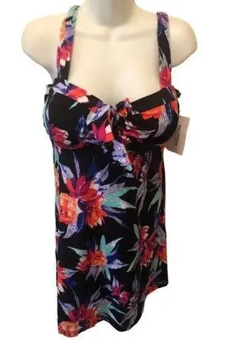 FULLFITALL Swimsuits Floral Swim Sz. 12 Dress Colorful Peek
