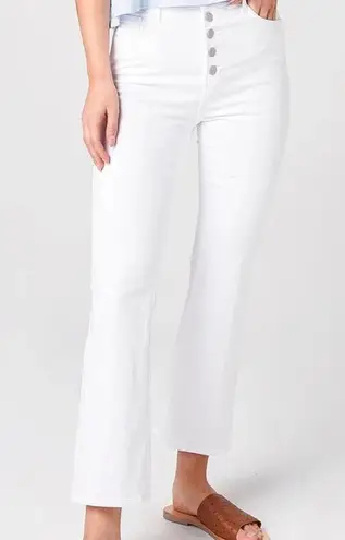 J Brand White Denim Cropped Jeans