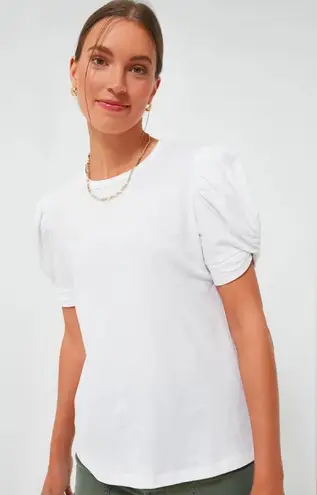 Tuckernuck Pomander Place top White Vesty Puff Short Sleeve Crewneck cotton tee