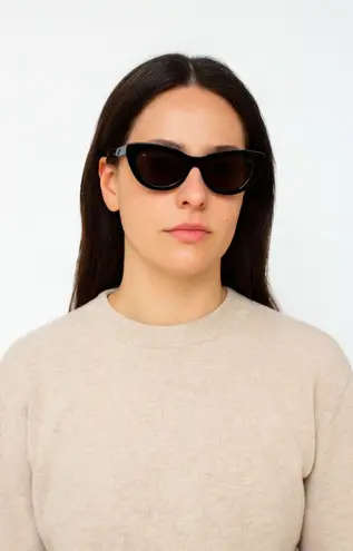 Stella McCartney Cateye Black Sunglasses with Case