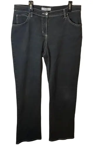 Stizzoli Jeans Dark Wash White Stitching Embroidered Pockets Italy Gray Size 32