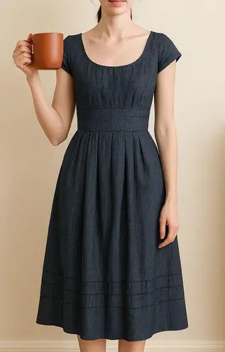 Eshakti XS/S Classic Blue Midi Dress