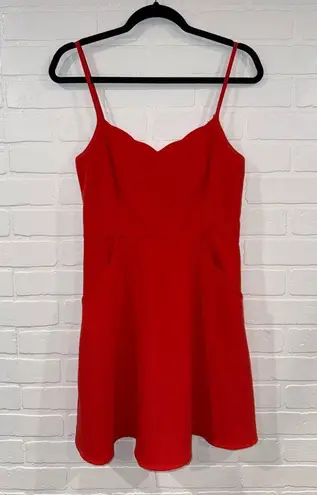 Market & Spruce Pixley Crissie Scalloped Detail Open Back Dress