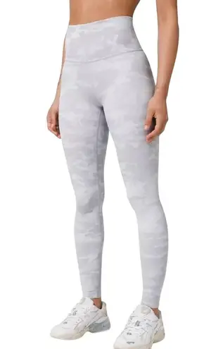 Lululemon Wunder Under High Rise Tight 28" Luxetreme Incognito Camo Size 4 Gray