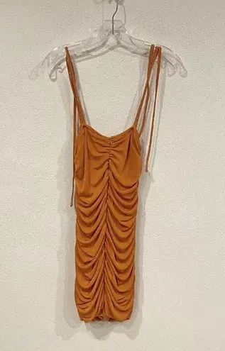 With Jean With Jéan Dress Womens Medium Ruched Mini Bodycon Cocktail Party Sleeveless