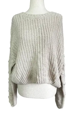 Moon & Madison Stone Knit Crop Pullover Sweater Women's Size Medium | 40