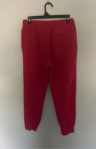 Nike Red  Joggers Sweatpants Size Medium