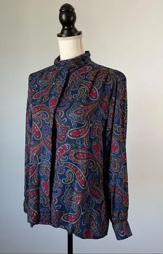 Pendleton | Paisley Button Down Blouse Sz 12