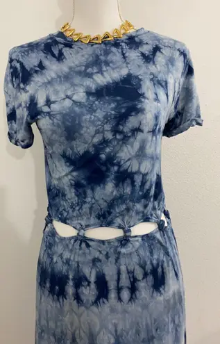 American Eagle Knotted Cutout Waist Tie Dye Dress.